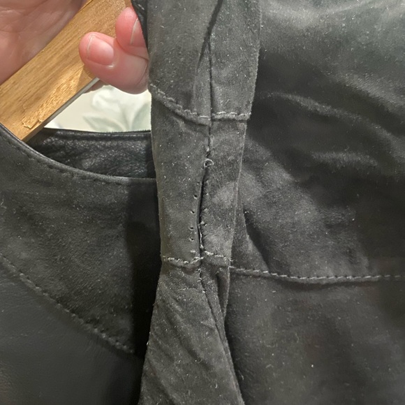 OAK NYC leather and suede crewneck - Picture 3 of 4